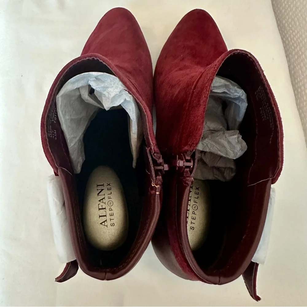 Alfani burgundy suede